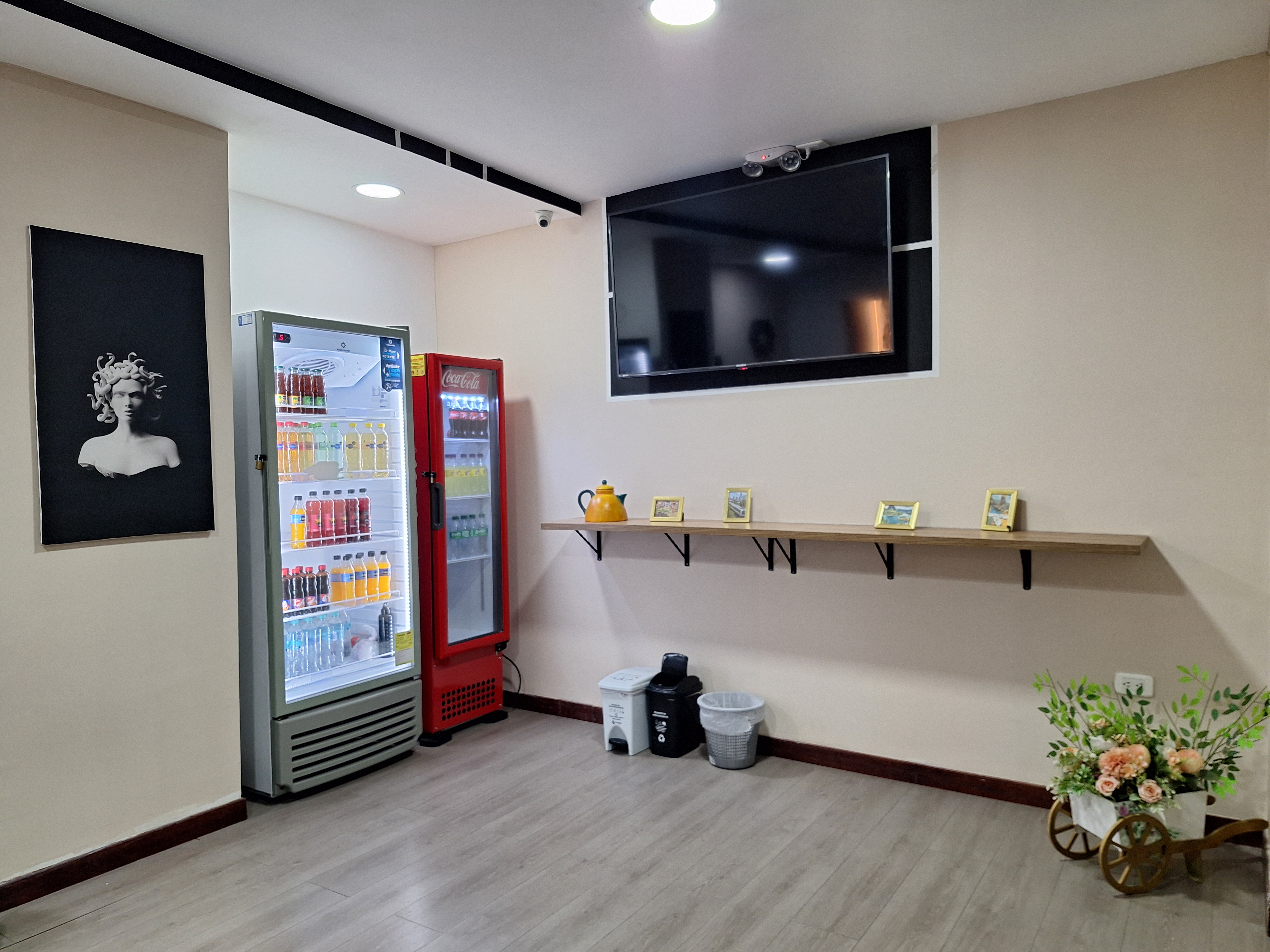 Área de arte y snacks